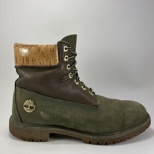 Timberland Midnight Countdown Cork Edition Mens Size 10.5 Green Nubuck, Rare